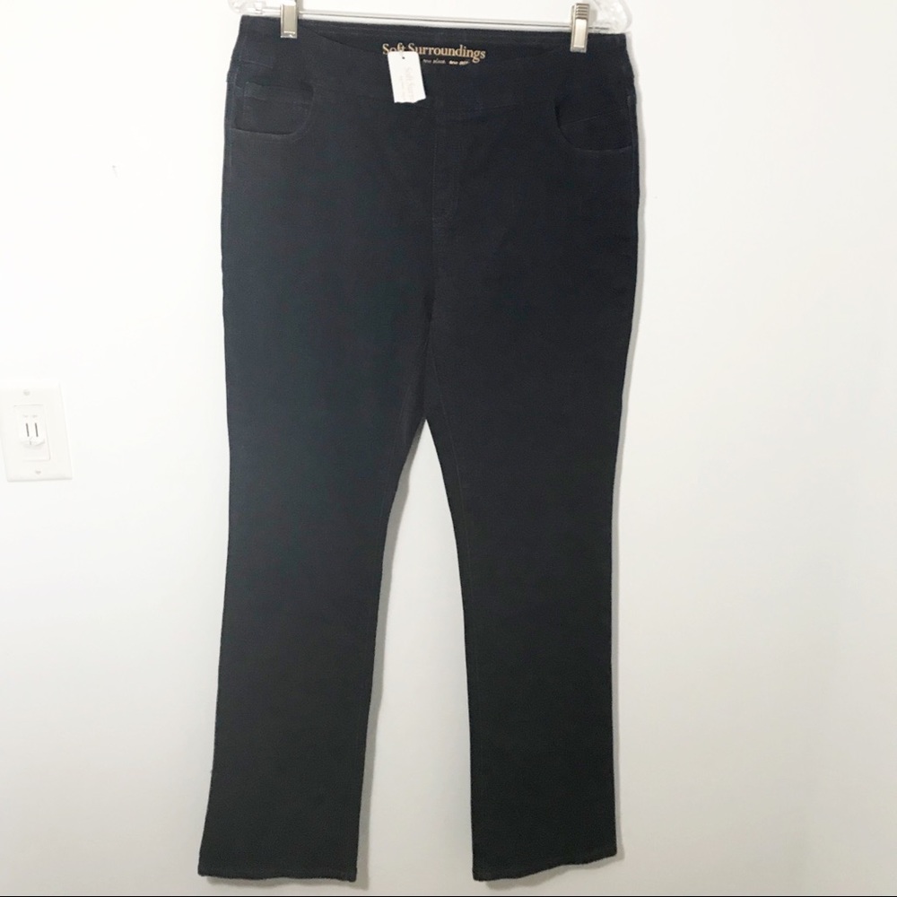 SOFT SURROUNDINGS pull-on stretch jeans straight M